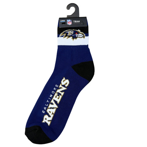 Baltimore Ravens Team Stripe Crew Socks