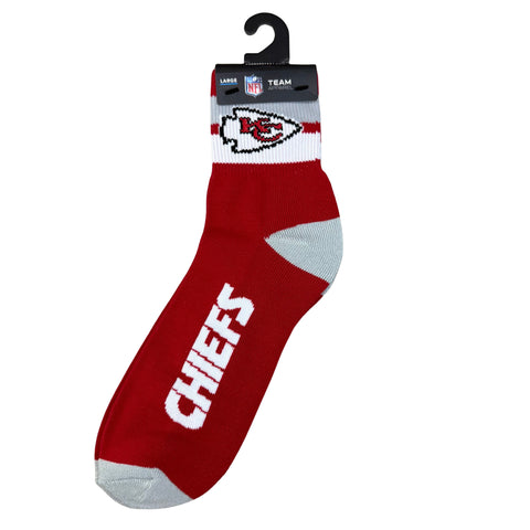 Kansas City Chiefs Team Stripe Crew Socks