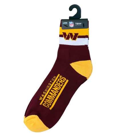 Washington Commanders Team Stripe Crew Socks