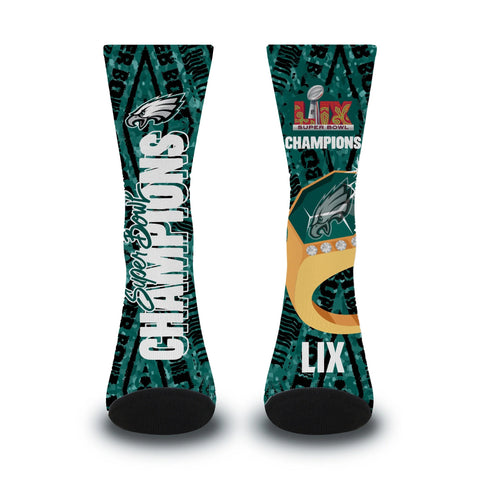 Super Bowl LIX Champions Loud and Proud Socks - Large