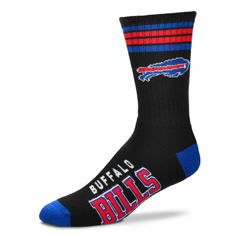Buffalo Bills 4 Stripe Deuce Sock Alternate - Large
