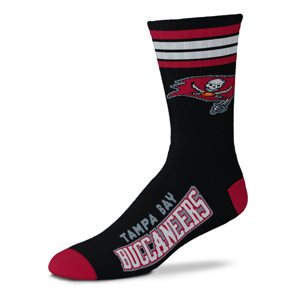 Tampa Bay Buccaneers 4 Stripe Deuce Sock Alternate - Large