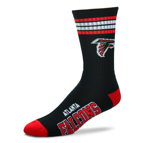 Atlanta Falcons 4 Stripe Deuce Socks - Large