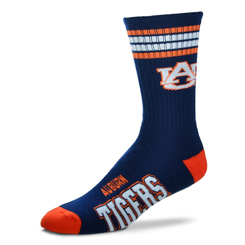 Auburn Tigers 4 Stripe Deuce Socks - Large