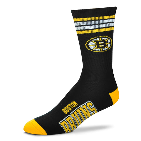 Boston Bruins 4 Stripe Deuce Socks - Large