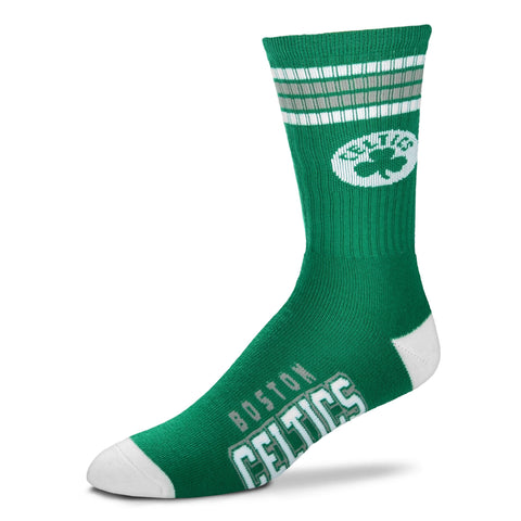 Boston Celtics 4 Stripe Deuce Socks - Large