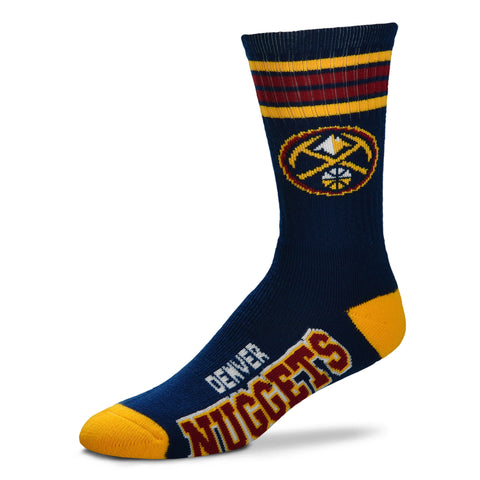 Denver Nuggets 4 Stripe Deuce Socks - Large