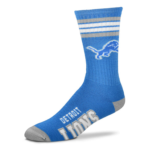 Detroit Lions 4 Stripe Deuce Socks - Large