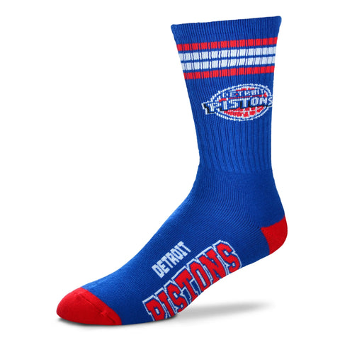 Detroit Pistons 4 Stripe Deuce Socks - Large