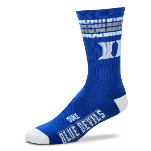 Duke Blue Devils 4 Stripe Deuce Socks - Large