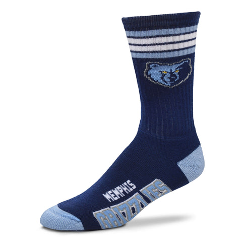Memphis Grizzlies 4 Stripe Deuce Socks - Large