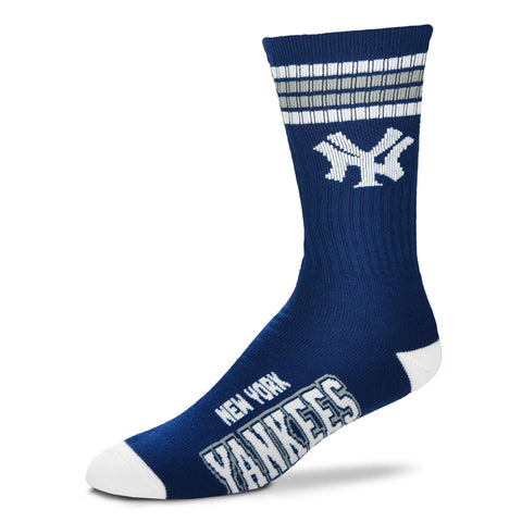 New York Yankees 4 Stripe Deuce Socks - Large