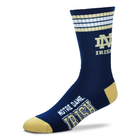 Notre Dame Fighting Irish 4 Stripe Deuce Socks - Large