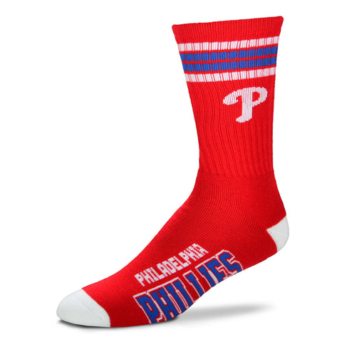 Philadelphia Phillies 4 Stripe Deuce Socks - Large