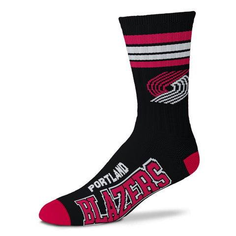 Portland Trail Blazers 4 Stripe Deuce Socks - Large