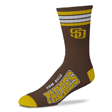 San Diego Padres 4 Stripe Deuce Socks - Large