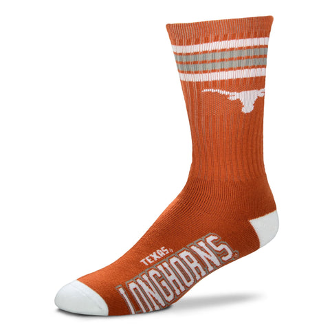 Texas Longhorns 4 Stripe Deuce Socks - Large