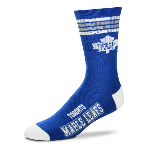 Toronto Maple Leafs 4 Stripe Deuce Socks - Large