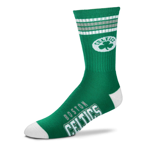 Boston Celtics 4 Stripe Deuce Socks - Medium