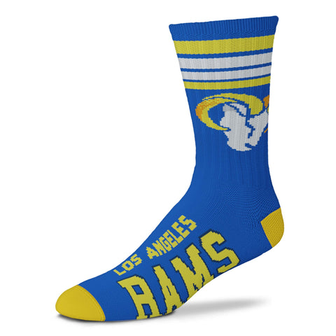 Los Angeles Rams 4 Stripe Deuce Socks - Medium