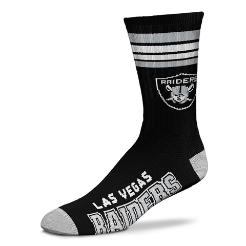 Las Vegas Raiders 4 Stripe Deuce Socks - Youth