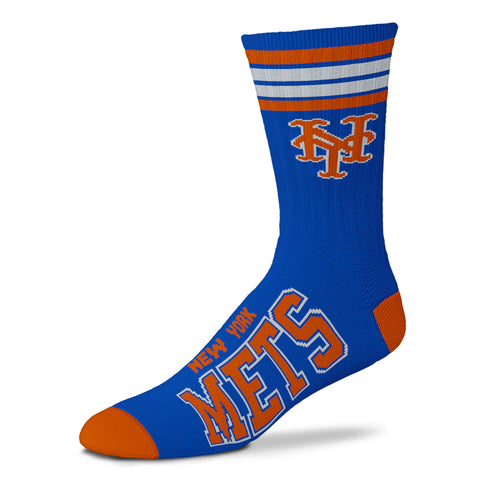 New York Mets 4 Stripe Deuce Socks - Youth