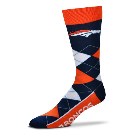 Denver Broncos Argyle Lineup Socks