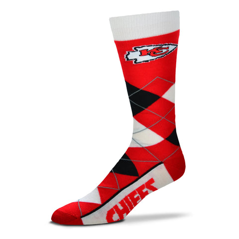 Kansas City Chiefs Argyle Lineup Socks