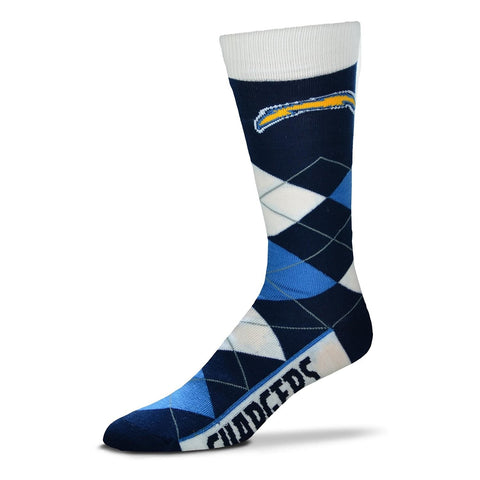 Los Angeles Chargers Argyle Lineup Socks