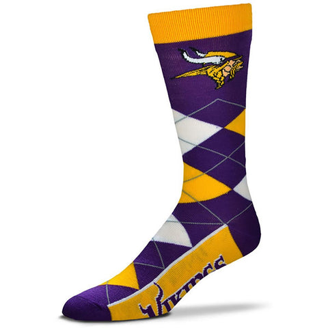 Minnesota Vikings Argyle Lineup Socks