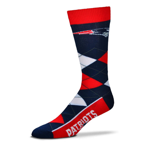 New England Patriots Argyle Lineup Socks