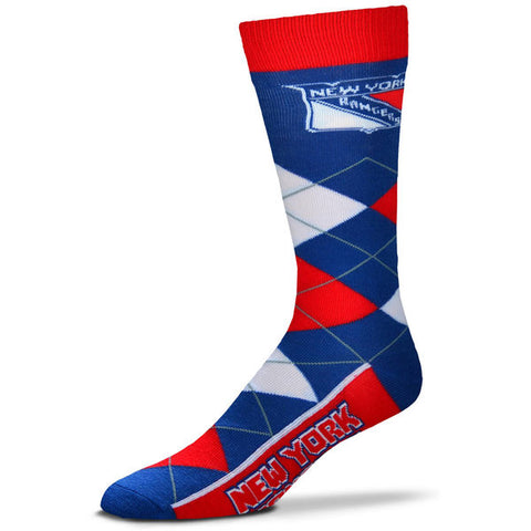 New York Rangers Argyle Lineup Socks