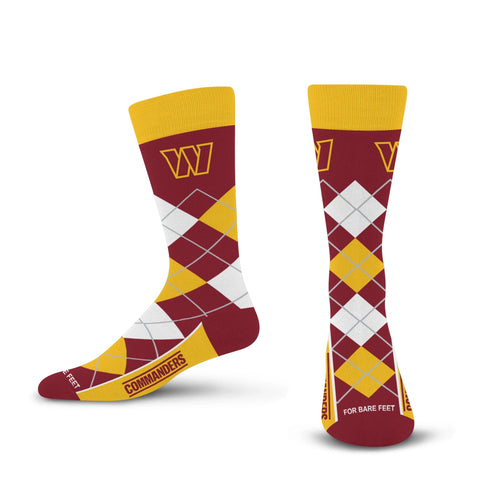 Washington Commanders Argyle Lineup Socks