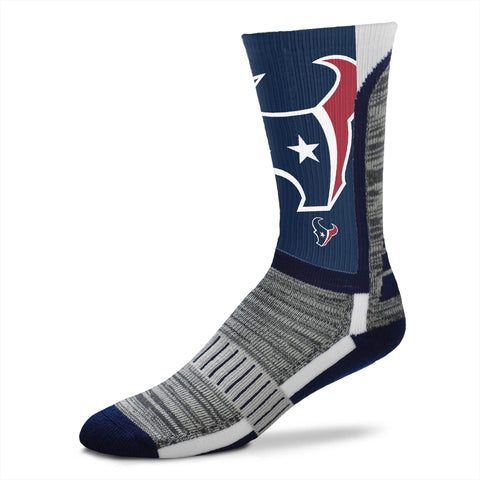 Houston Texans DyeNamic Big Logo Socks - Large
