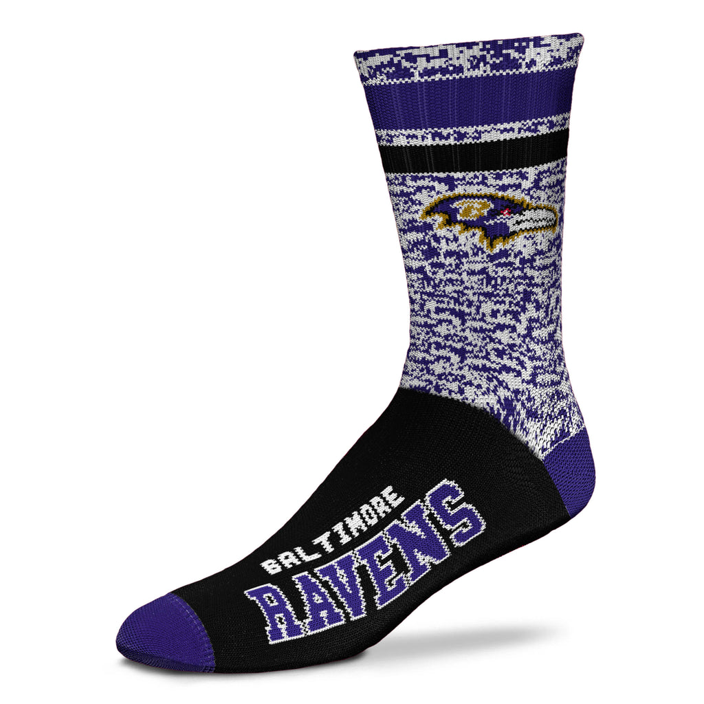 Baltimore Ravens Retro Deuce Sock - Large