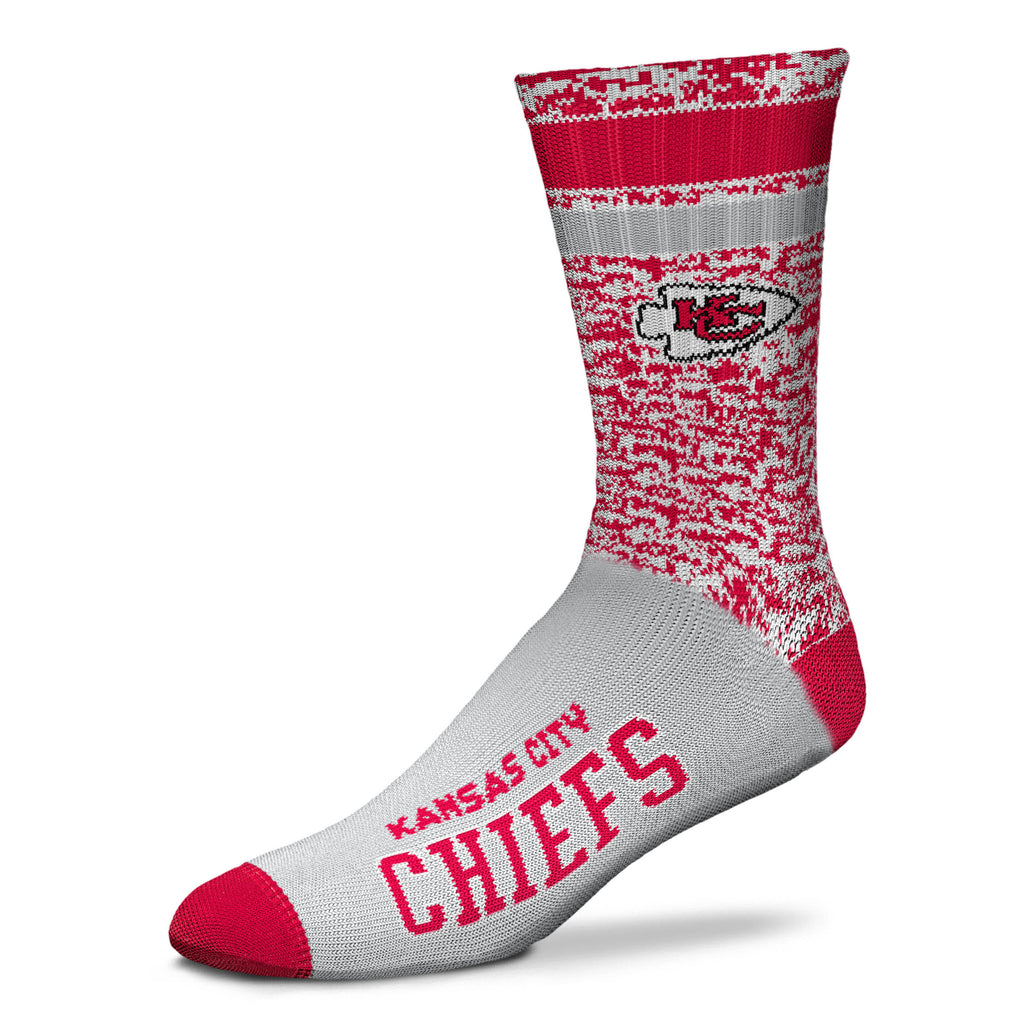 Kansas City Chiefs Retro Deuce Sock - Large