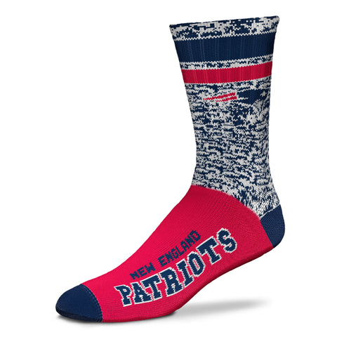 New England Patriots Retro Deuce Sock - Large