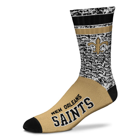 New Orleans Saints Retro Deuce Sock - Large