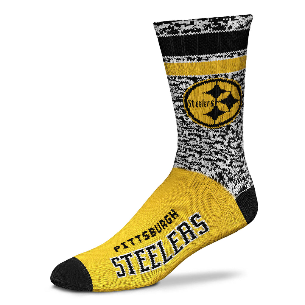 Pittsburgh Steelers Retro Deuce Sock - Large
