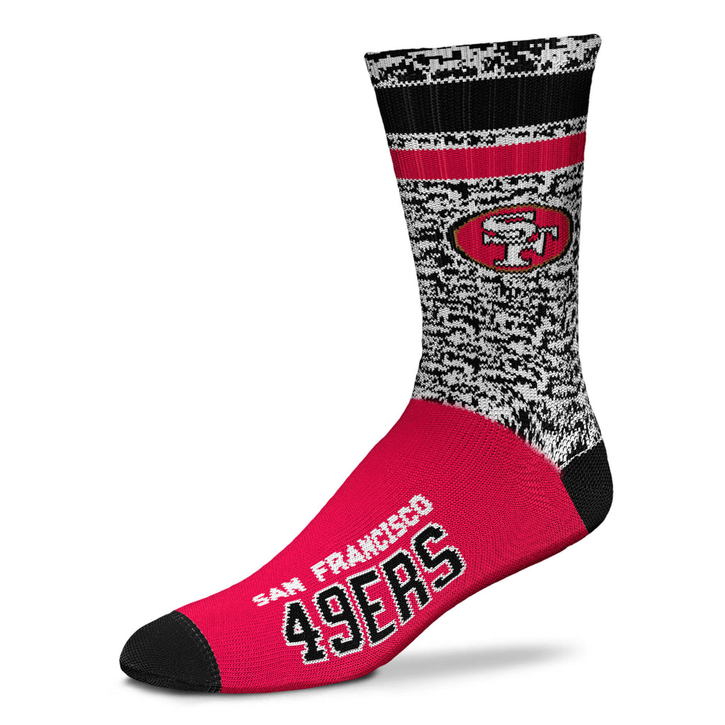 San Francisco 49ers Retro Deuce Sock - Large