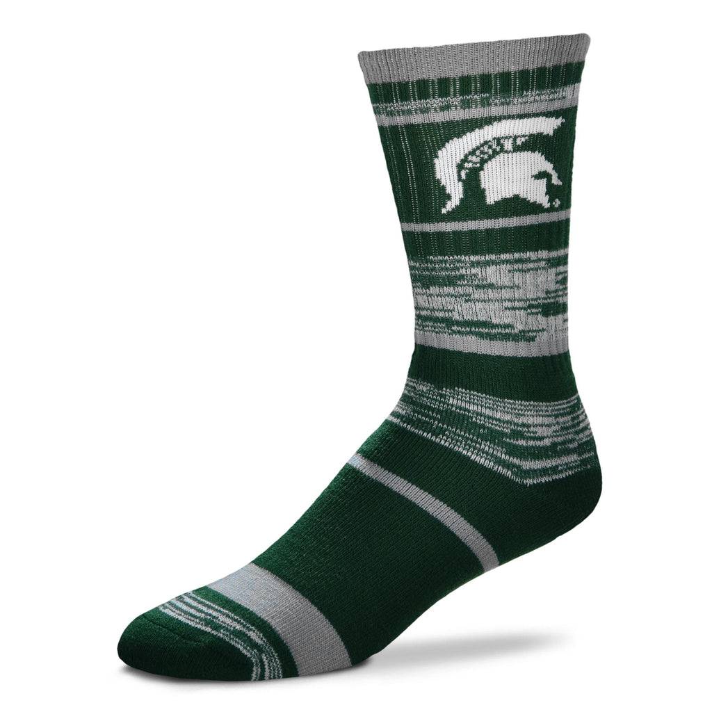 Michigan Tech Socks Michigan State Spartans RMC Stripe Socks – Fan Treasures