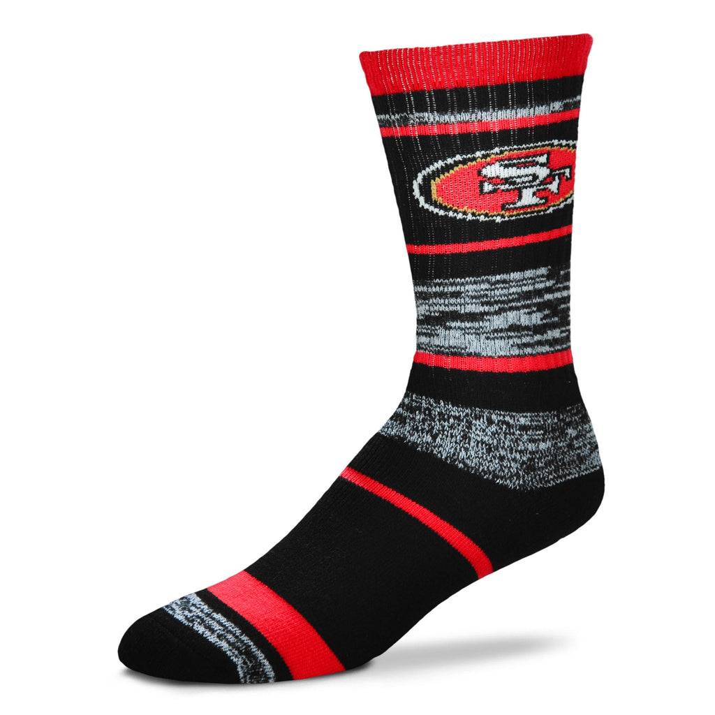 San Francisco 49ers Retro RMC Stripe Socks - Large