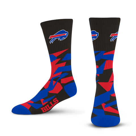 Buffalo Bills Shattered Camo Socks - Large