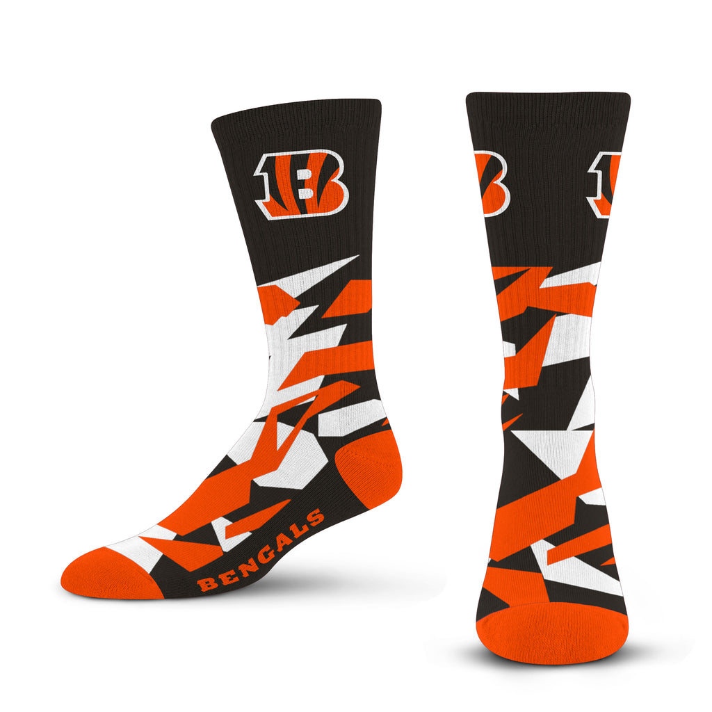Cincinnati Bengals Shattered Camo Socks - Large