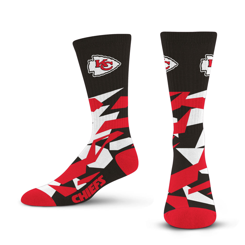 Kansas City Chiefs Shattered Camo Socks - Large