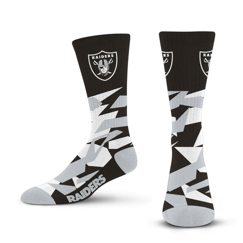 Las Vegas Raiders Shattered Camo Socks - Large