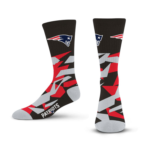 New England Patriots Shattered Camo Socks - Large