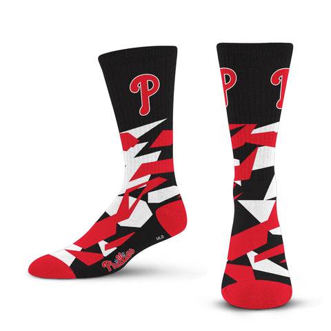 Philadelphia Phillies Shattered Camo Socks - Large