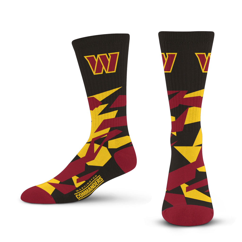 Washington Commanders Shattered Camo Socks - Large