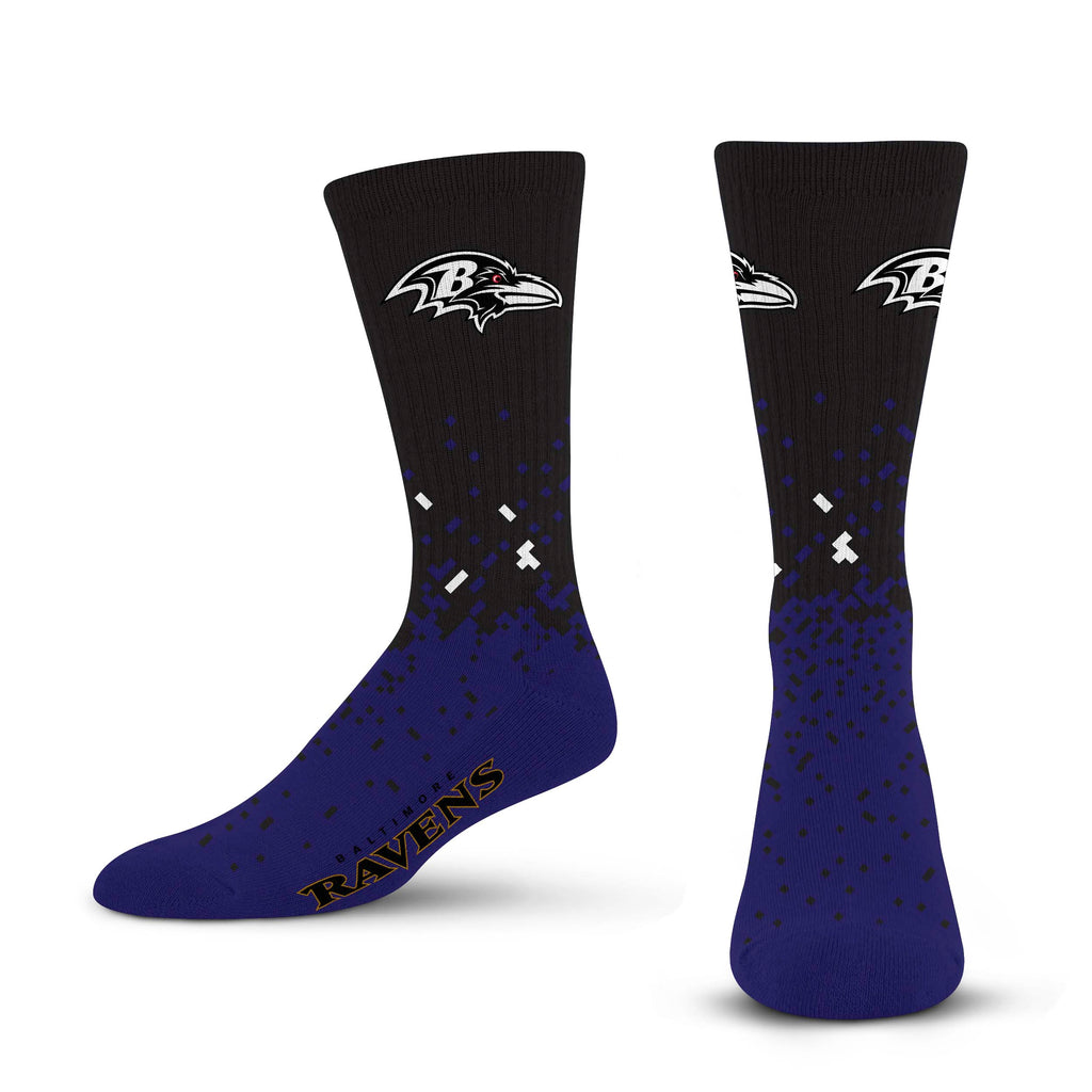 Baltimore Ravens Spray Zone Socks - Large